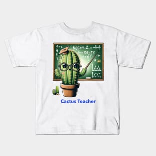 Cactus Teacher Happy Cactus Teacher Best Teacher Kids T-Shirt